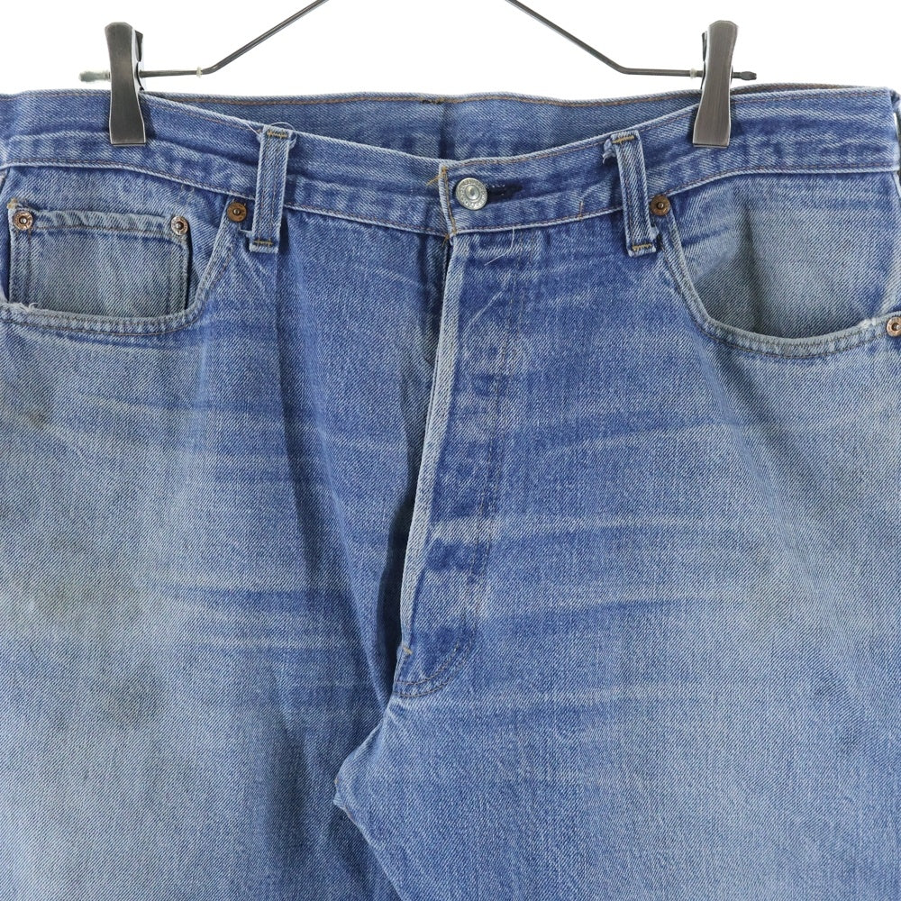 Levi's(リーバイス) 70S VINTAGE 501 66後期 スモールe 不均等V 赤耳 ボタンフライ デニムパンツ インディゴ