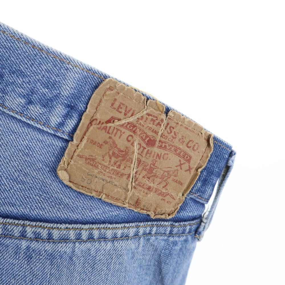 Levi's(リーバイス) 70S VINTAGE 501 66後期 スモールe 不均等V 赤耳 ボタンフライ デニムパンツ インディゴ