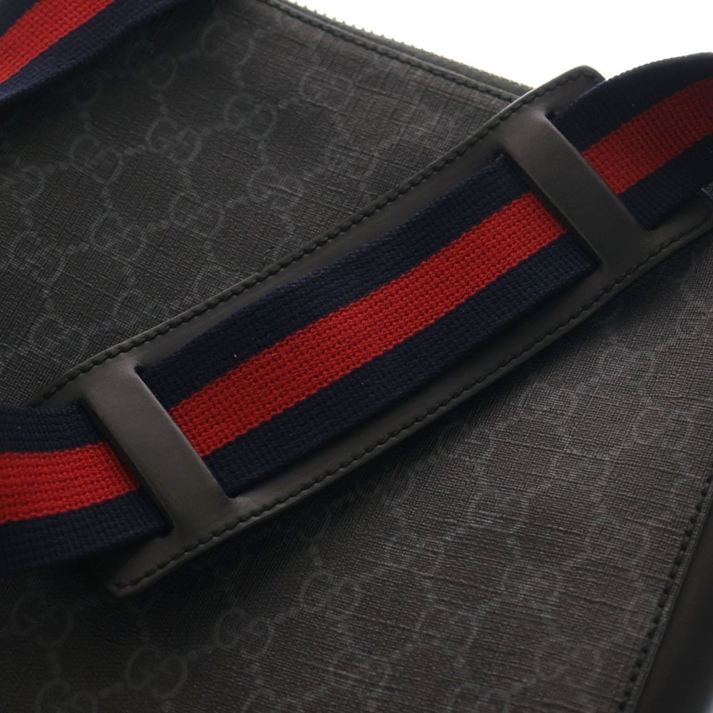 GUCCI(グッチ) GGスプリーム クーリエ ワッペン ショルダーバッグ ブラック 547751
