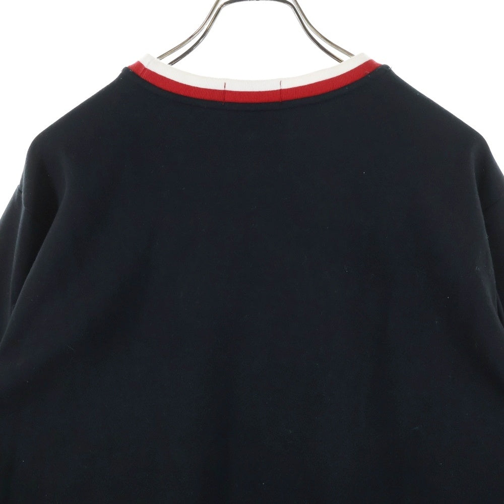 POLO RALPH LAUREN(ポロラルフローレン) パイルPロゴ クルーネック スウェットトレーナー ブラック/レッド 0200011568