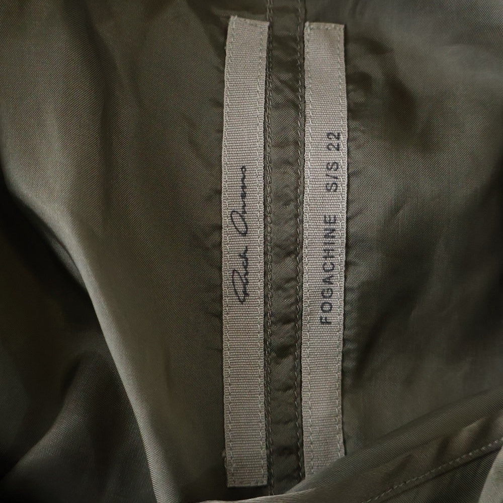 Rick Owens(リックオウエンス) 22SS FOGASHINE MAGNUM TOMMY SHIRT マグナム キュプラ トミー半袖シャツ グレー RU01B1298-J