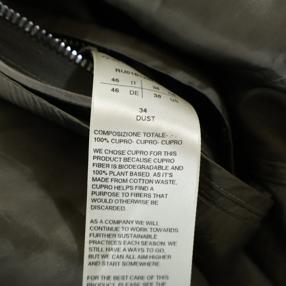 Rick Owens(リックオウエンス) 22SS FOGASHINE MAGNUM TOMMY SHIRT マグナム キュプラ トミー半袖シャツ グレー RU01B1298-J