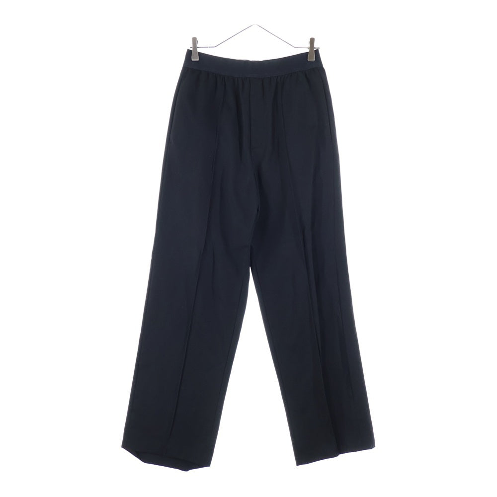 JIL SANDER(ジルサンダー) 22SS ウエストゴム ギャザー スラックス ロングパンツ ブラック JSMU310701MU20290021
