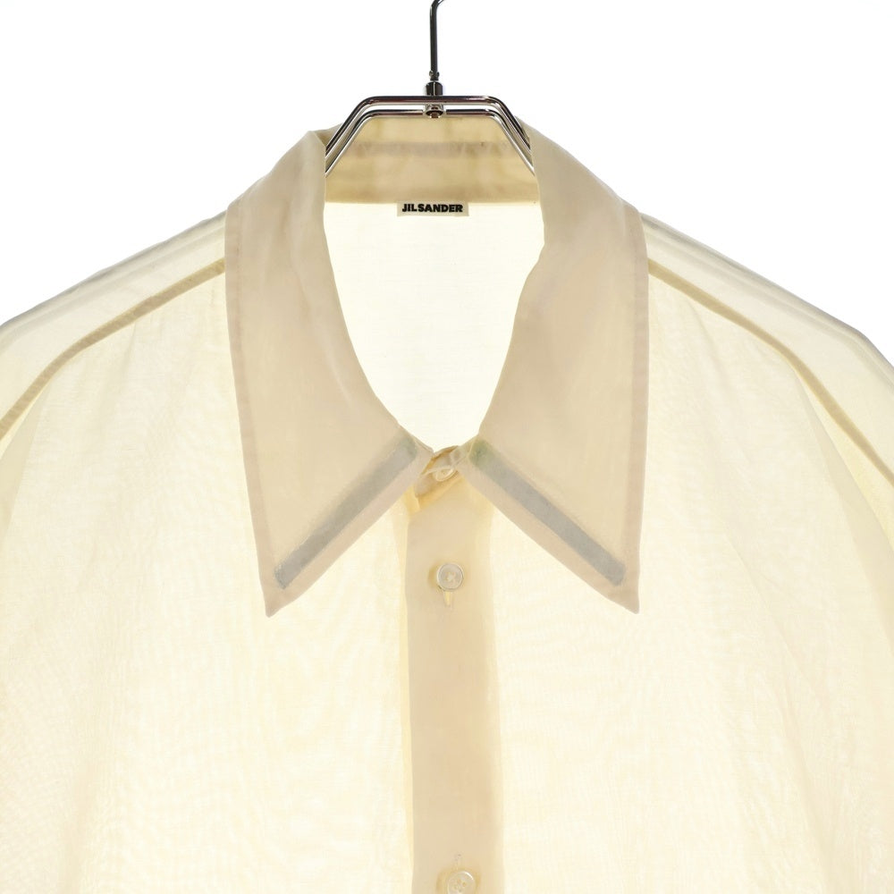 JIL SANDER(ジルサンダー) リラックス シアー 半袖シャツ ベージュ J22DL0110 J45131