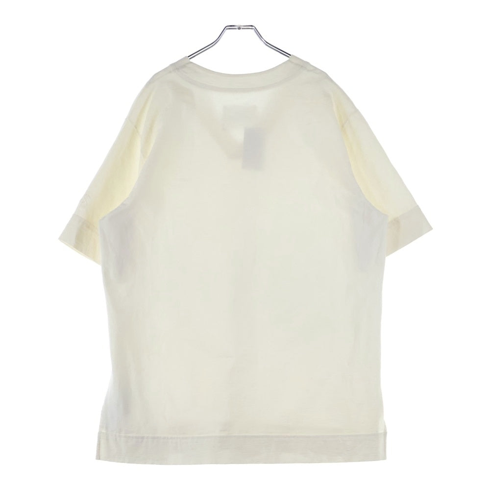 JIL SANDER(ジルサンダー) 23SS Vネック 半袖Tシャツカットソー ホワイト J22GC0107 J20017