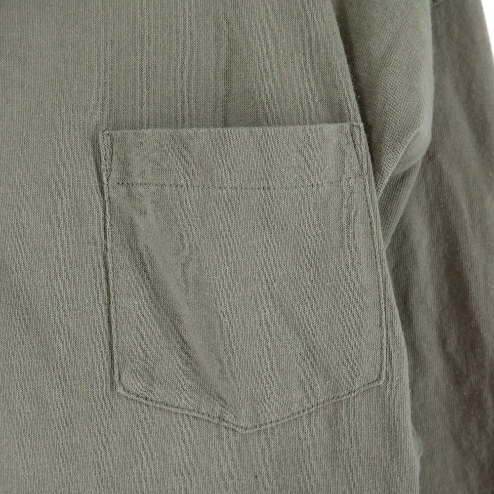 Sacai(サカイ) 23SS Nylon Twill × Cotton Jersey L S T-Shirt ナイロン ツイル コットンジャージ 長袖Tシャツカットソー カーキ 23-03060M