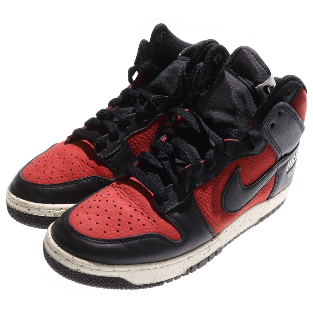 NIKE(ナイキ) ×UNDERCOVER DUNK HIGH UBA アンダーカバー ダンク ハイカットスニーカー ブラック/レッド US9/7m DD9401-600