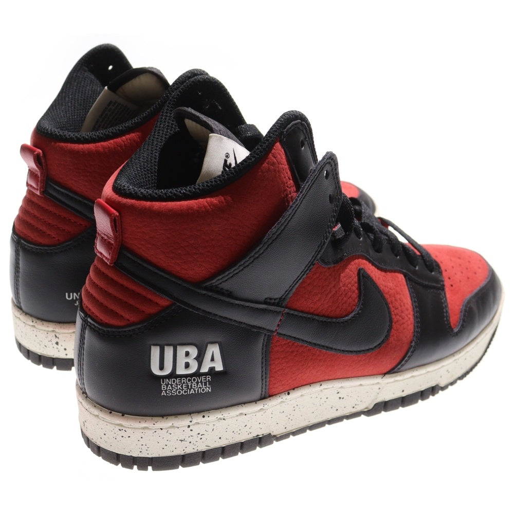 NIKE(ナイキ) ×UNDERCOVER DUNK HIGH UBA アンダーカバー ダンク ハイカットスニーカー ブラック/レッド US9/7m DD9401-600