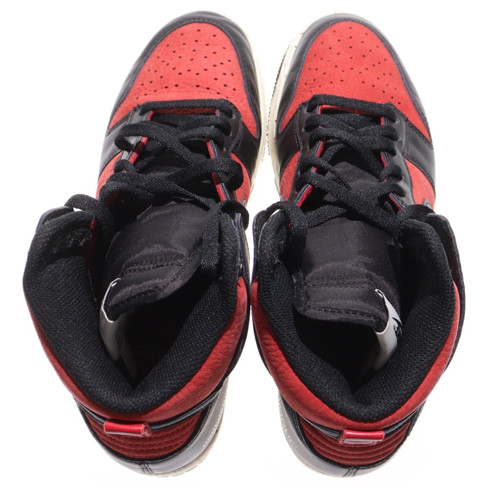 NIKE(ナイキ) ×UNDERCOVER DUNK HIGH UBA アンダーカバー ダンク ハイカットスニーカー ブラック/レッド US9/7m DD9401-600