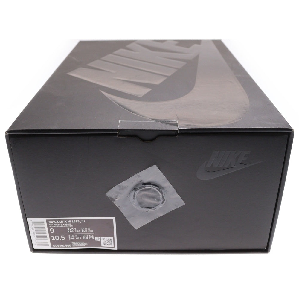 NIKE(ナイキ) ×UNDERCOVER DUNK HIGH UBA アンダーカバー ダンク ハイカットスニーカー ブラック/レッド US9/7m DD9401-600