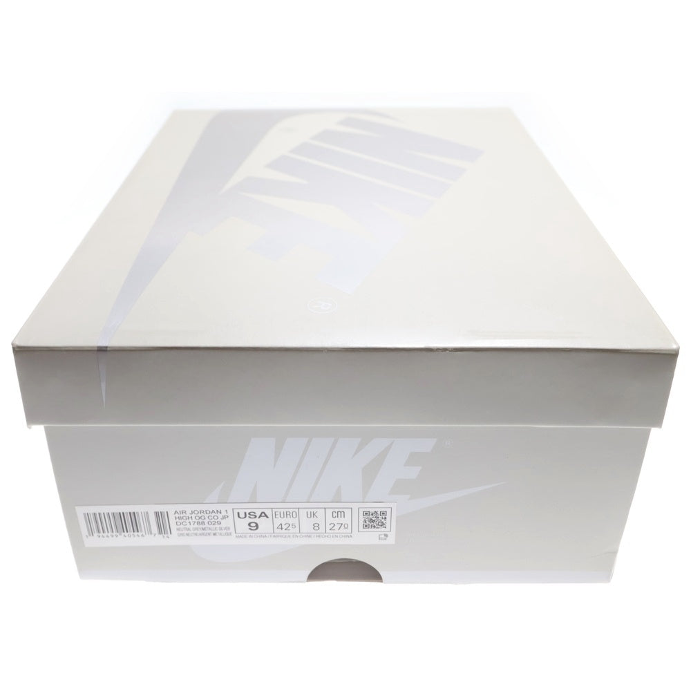 NIKE(ナイキ) AIR JORDAN 1 HIGH OG CO.JP エアジョーダン 1 ハイカットスニーカー シルバー US9/27cm DC1788-029