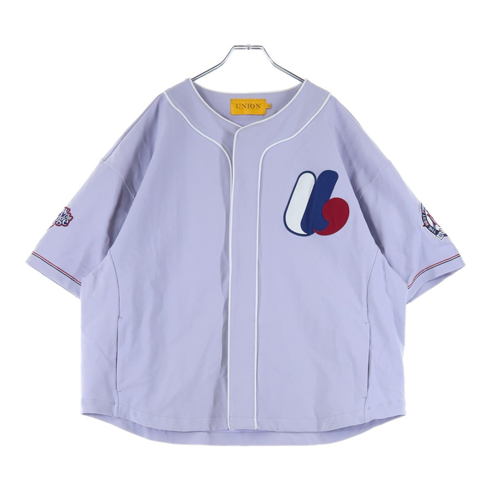 UNION(ユニオン) 24SS MARKHAM JERSEY ベースボール 半袖シャツ パープル WSS-210