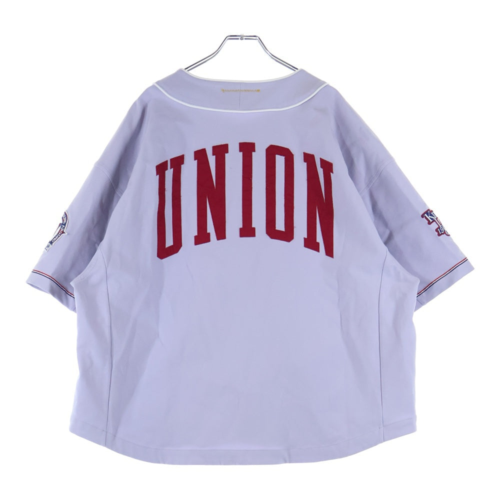 UNION(ユニオン) 24SS MARKHAM JERSEY ベースボール 半袖シャツ パープル WSS-210