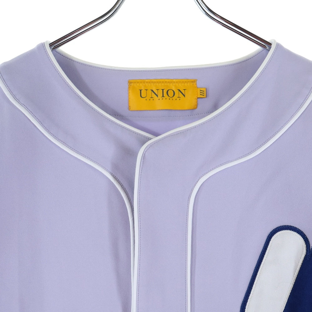 UNION(ユニオン) 24SS MARKHAM JERSEY ベースボール 半袖シャツ パープル WSS-210