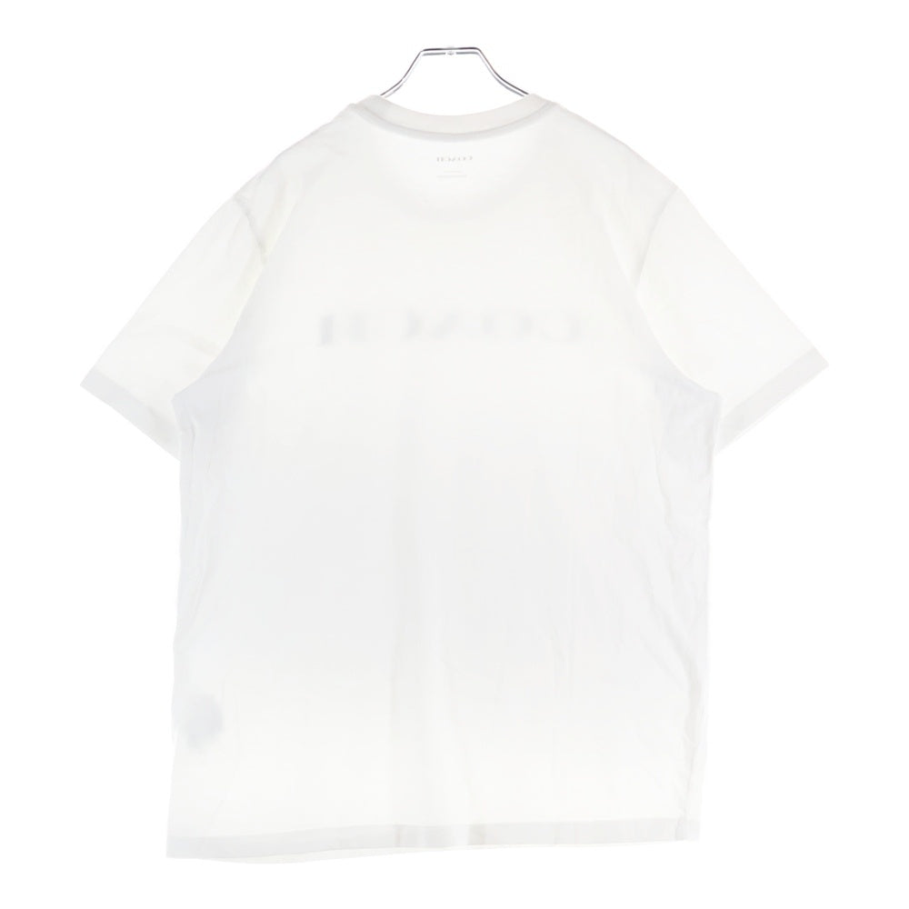 COACH(コーチ) フロントロゴプリント クルーネック 半袖Tシャツ カットソー ホワイト C9693