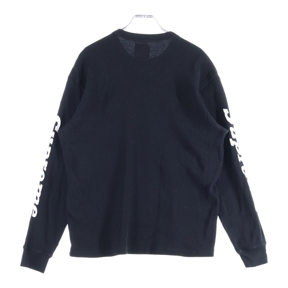 SUPREME(シュプリーム) 25AW×Dickies Thermal ディッキーズ ロゴプリント サーマル 長袖シャツ カットソー ブラック