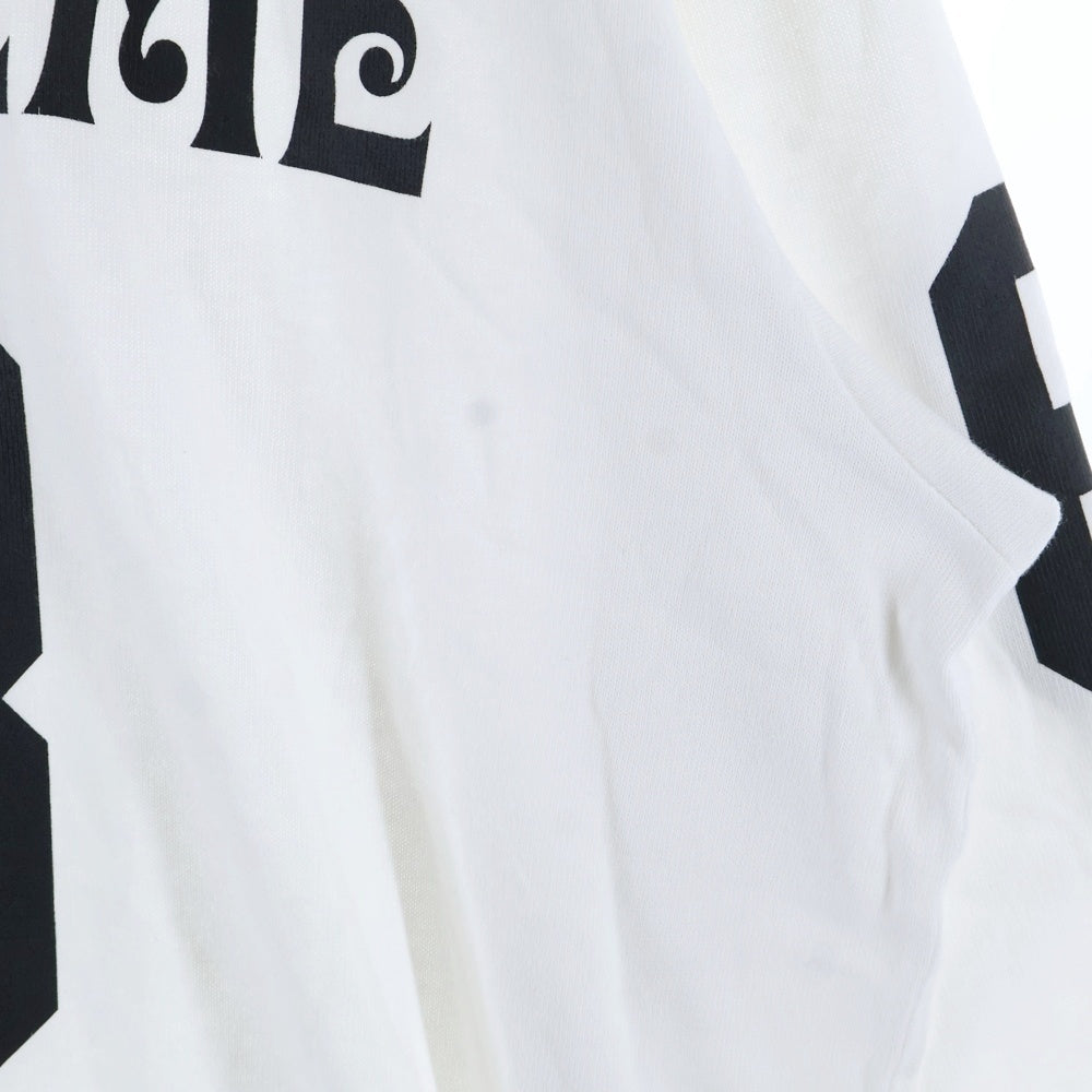 SUPREME(シュプリーム) 25SS Affiliated L/S Football Top アフィリエイテッド ナンバリング ロゴプリント フットボール 長袖Tシャツ カットソー ホワイト