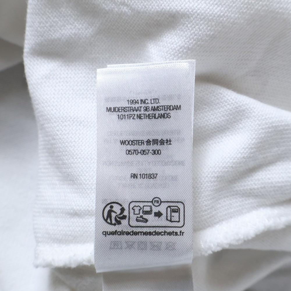 SUPREME(シュプリーム) 25SS Affiliated L/S Football Top アフィリエイテッド ナンバリング ロゴプリント フットボール 長袖Tシャツ カットソー ホワイト