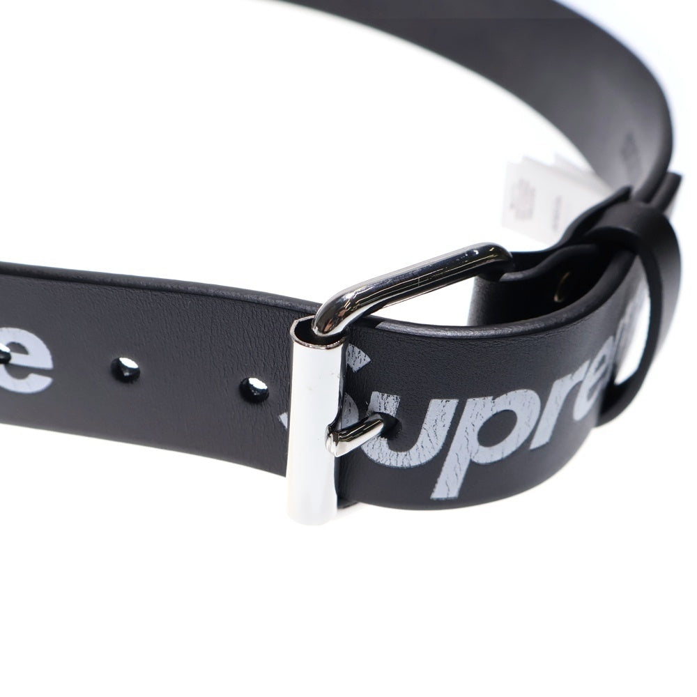 SUPREME(シュプリーム) 25AW Repeat Leather Belt リピート ロゴ レザー ベルト ブラック