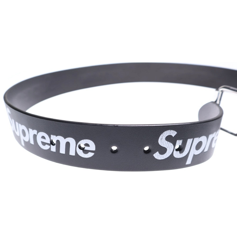SUPREME(シュプリーム) 25AW Repeat Leather Belt リピート ロゴ レザー ベルト ブラック