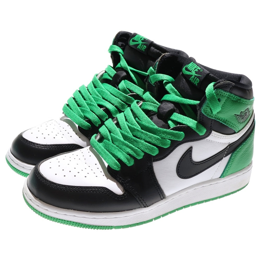 NIKE(ナイキ) AIR JORDAN 1 HIGH OG GS エア ジョーダン 1 レトロ ハイ OG GS ハイカットスニーカー グリーン/ブラック/ホワイト レディース US6Y/24cm FD1437-031