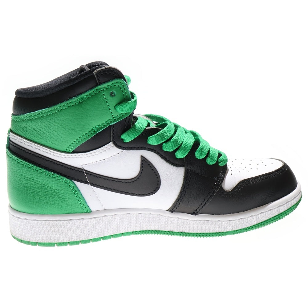 NIKE(ナイキ) AIR JORDAN 1 HIGH OG GS エア ジョーダン 1 レトロ ハイ OG GS ハイカットスニーカー グリーン/ブラック/ホワイト レディース US6Y/24cm FD1437-031