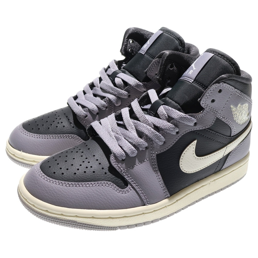 NIKE(ナイキ) AIR JORDAN 1 MID エアジョーダン 1 ミドルカットスニスニーカーシューズ グレー/ホワイト US7/24cm BQ6472-022