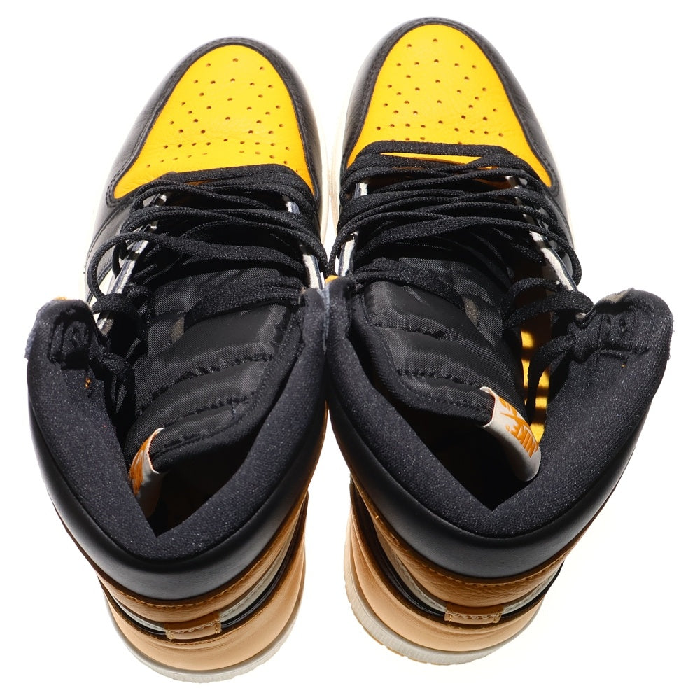 NIKE(ナイキ) AIR JORDAN 1 RETRO HIGH OG TAXI エアジョーダン 1 レトロ タクシー ハイカットスニーカー イエロー/ブラック US9.5/27.5cm 555088-711