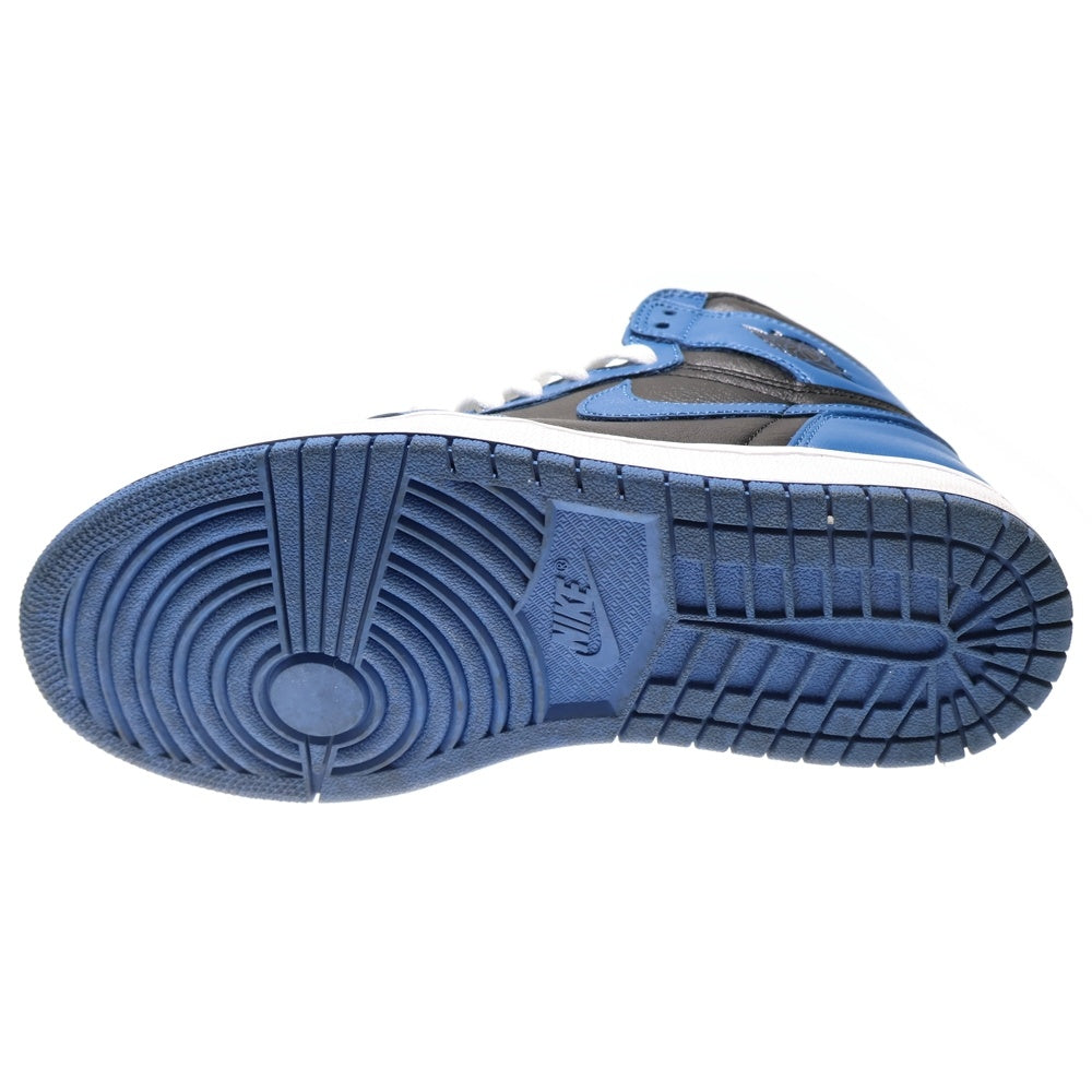 NIKE(ナイキ) AIR JORDAN 1 RETRO HIGH OG DARK MARINA BLUE エアジョーダン 1 ハイ ダークマリーナブルー ハイカットスニーカー ブラック/ブルー US5/23.5cm 555088-404