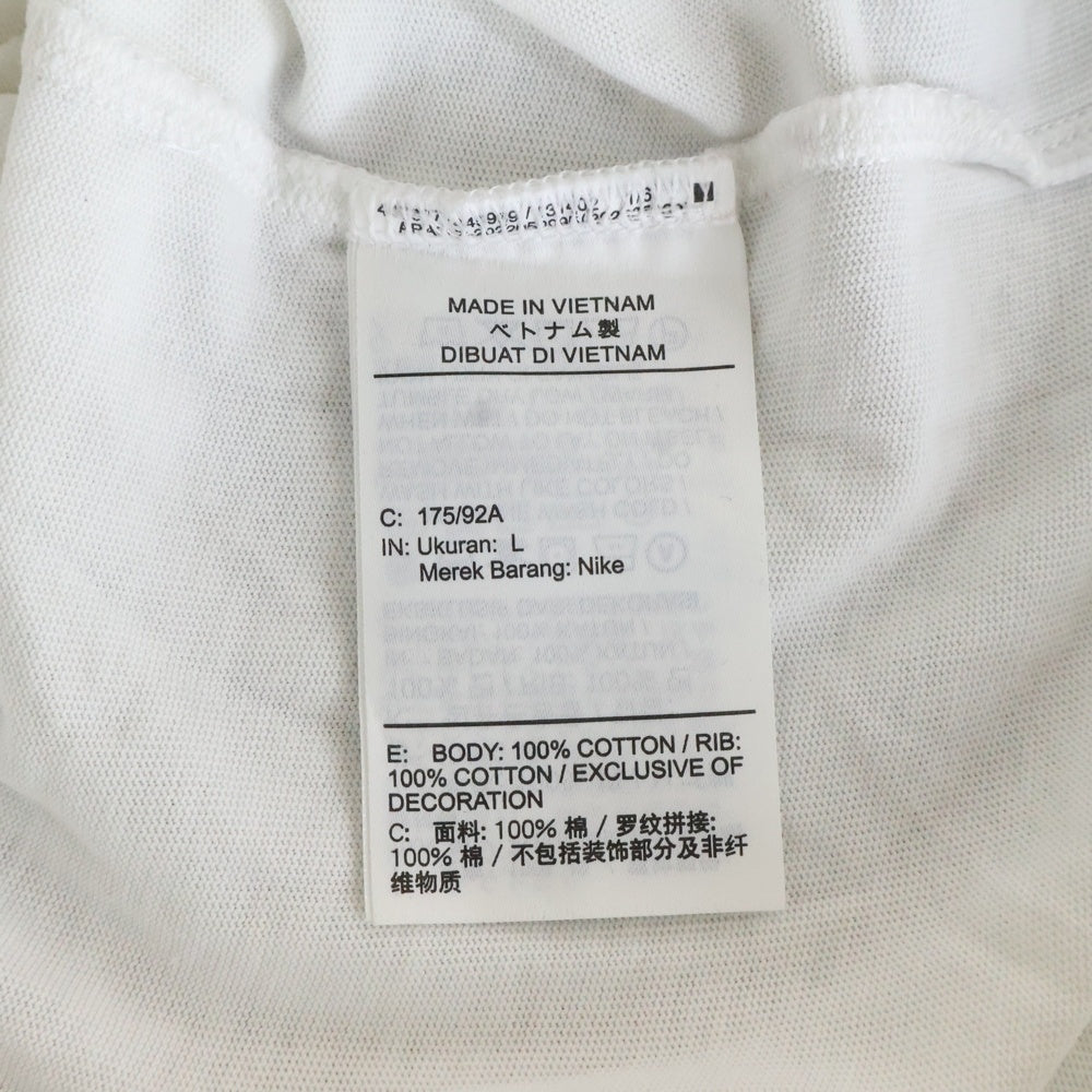 NIKE(ナイキ) ×peaceminusone NRG CF L S T-SHIRT ピースマイナスワン バックプリント 半袖長袖Tシャツ ロンT ホワイト DR0097-100