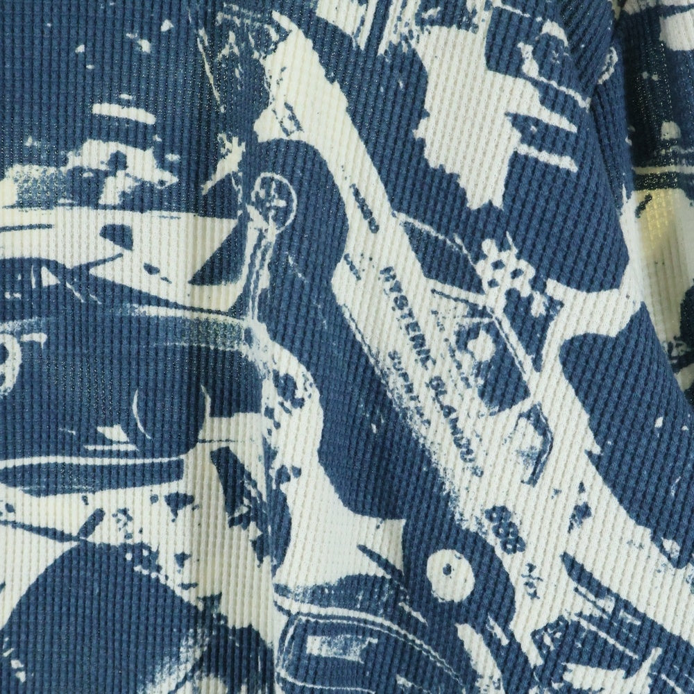 SUPREME(シュプリーム) 24AW ×HYSTERIC GRAMOUR Cars Thermal ヒステリックグラマー カーズ サーマル 長袖Tシャツ ブルー/ホワイト