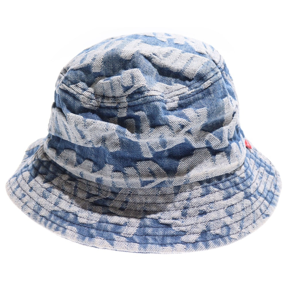 SUPREME(シュプリーム) 22SS Fat Tip Jaquard Denim Hat ファットティップ ジャガード デニム クラッシャーハット バケットハット 帽子 インディゴ