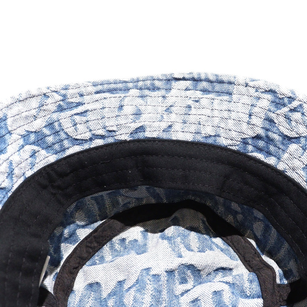 SUPREME(シュプリーム) 22SS Fat Tip Jaquard Denim Hat ファットティップ ジャガード デニム クラッシャーハット バケットハット 帽子 インディゴ