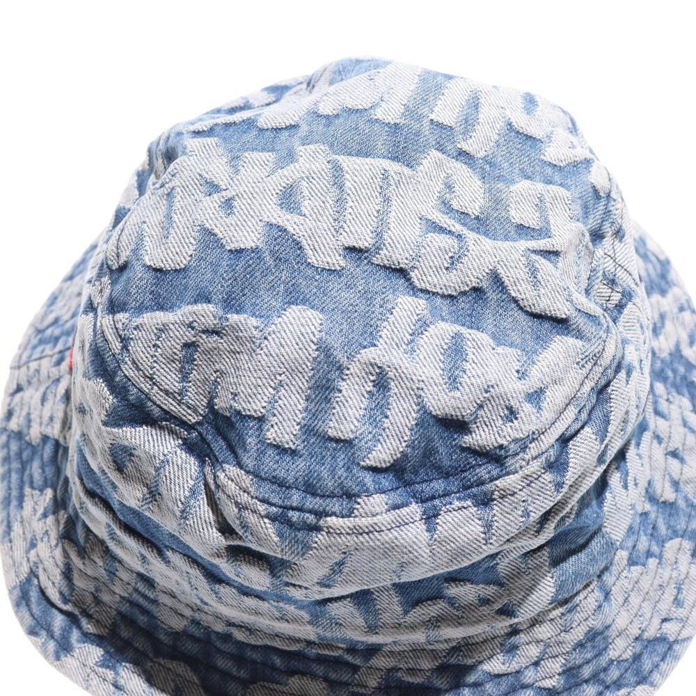SUPREME(シュプリーム) 22SS Fat Tip Jaquard Denim Hat ファットティップ ジャガード デニム クラッシャーハット バケットハット 帽子 インディゴ
