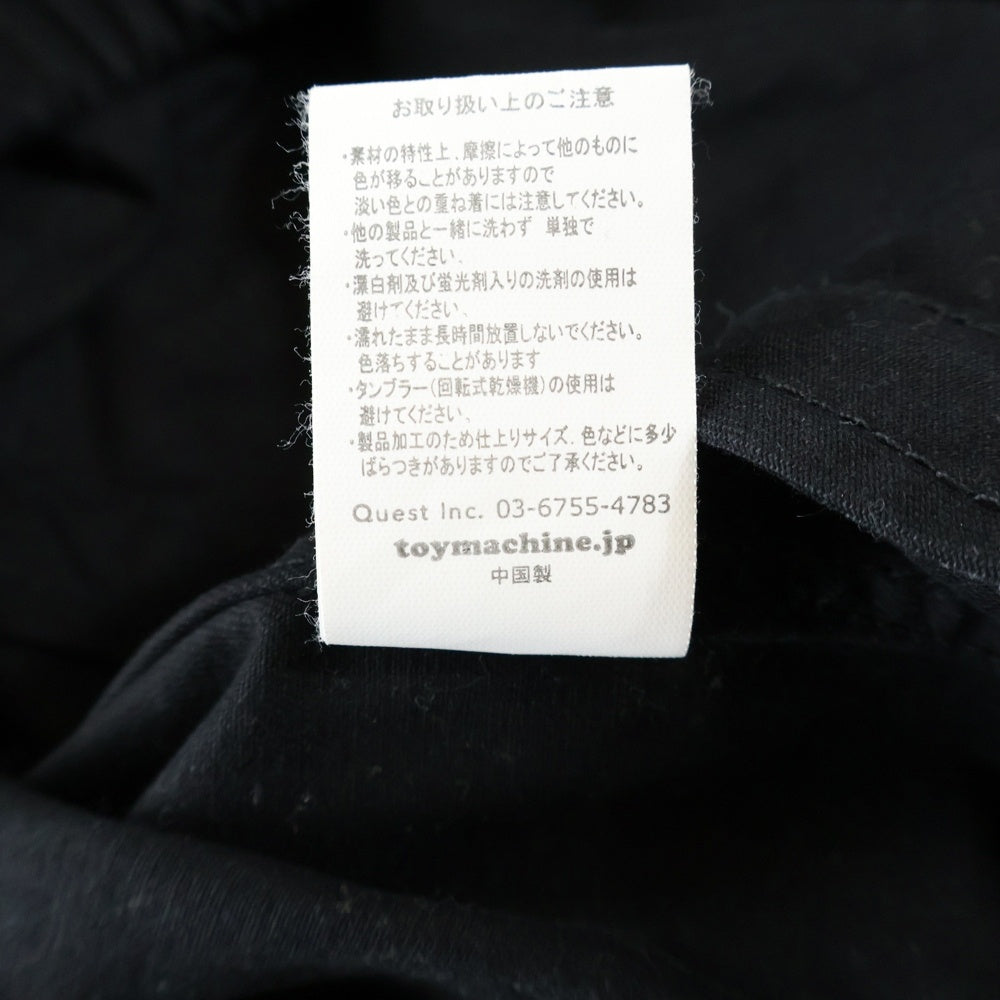 TOY MACHINE(トイマシーン) ロゴ刺繍 スイングトップ ジップアップジャケット ブラック TMPCJK19