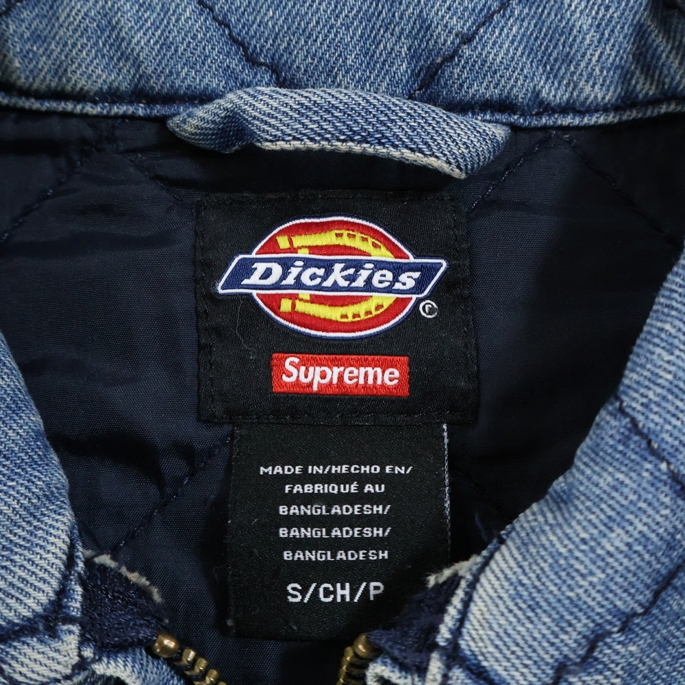SUPREME(シュプリーム) 21AW×Dickies Quilted Denim Work Jacket ×ディッキーズ キルテッドデニムワークジャケット インディゴ