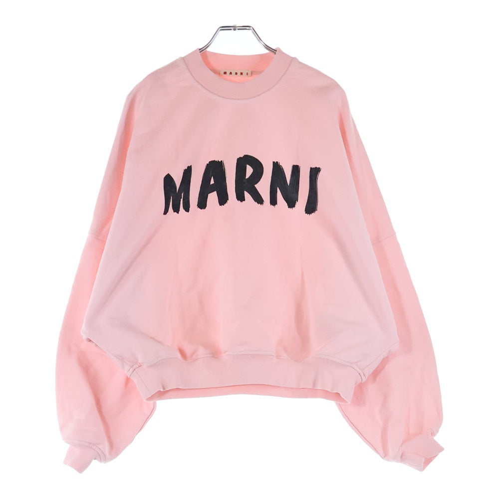 MARNI(マルニ) 23AW ロゴプリント クルーネック スウェット トレーナー 