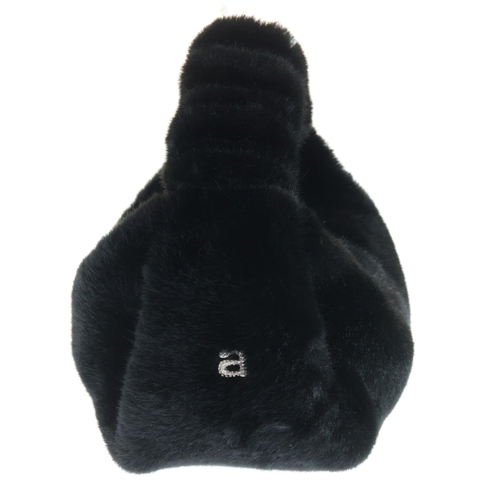 ALEXANDER WANG(アレキサンダーワン) SCRUNCHIE スクランチ フェイクファー スモール ハンドバッグ ブラック レディース
