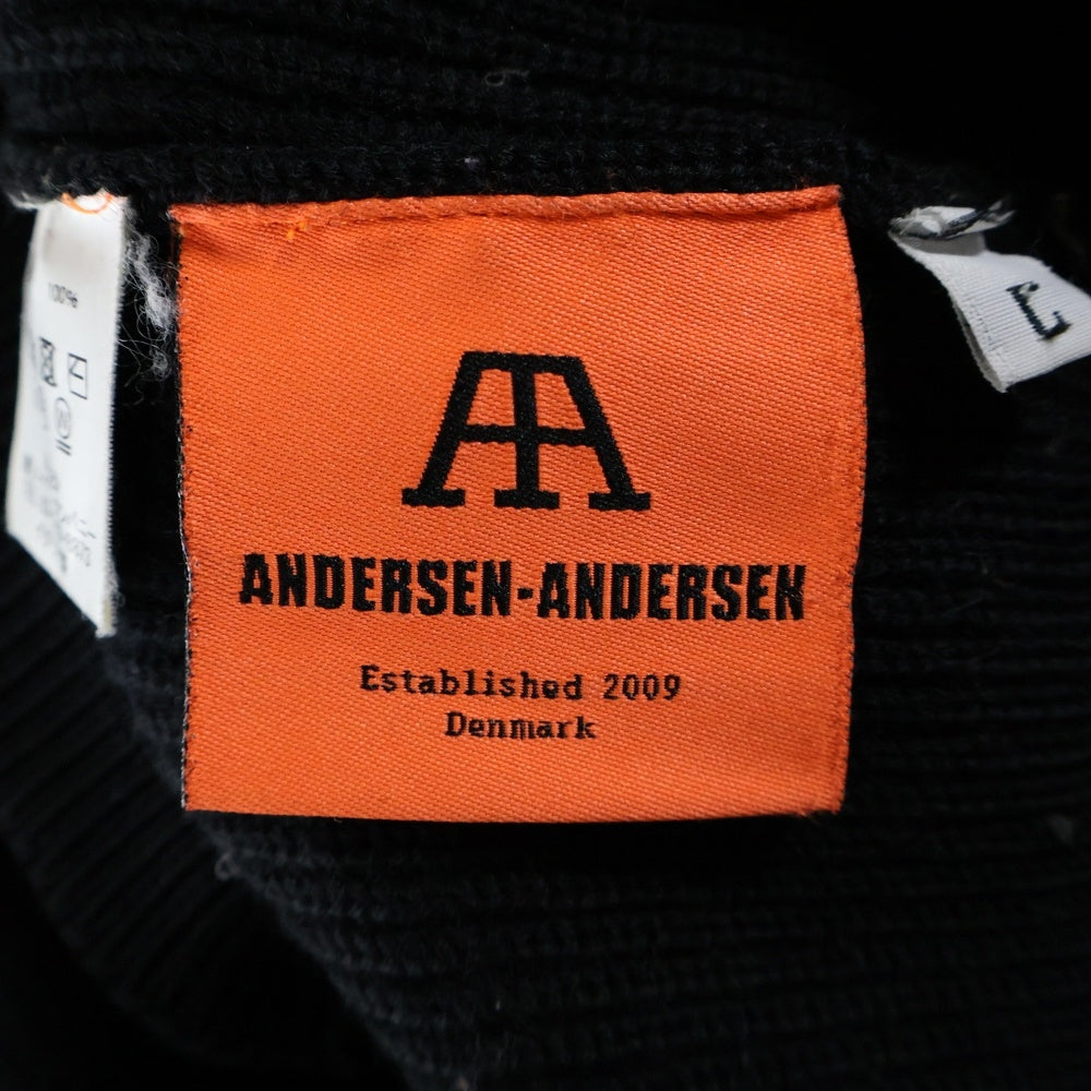 ANDERSEN-ANDERSEN(アンデルセン-アンデルセン) ウール モックネック ニットセーター ブラック