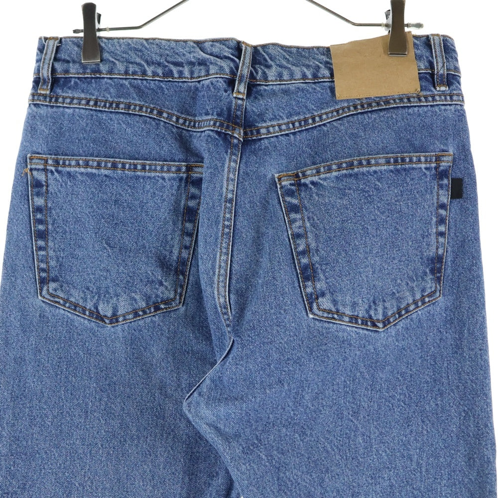 BALENCIAGA(バレンシアガ) 17SS ウォッシュ加工 ボタンフライ ストレート デニムパンツ インディゴ 460800 TUE18