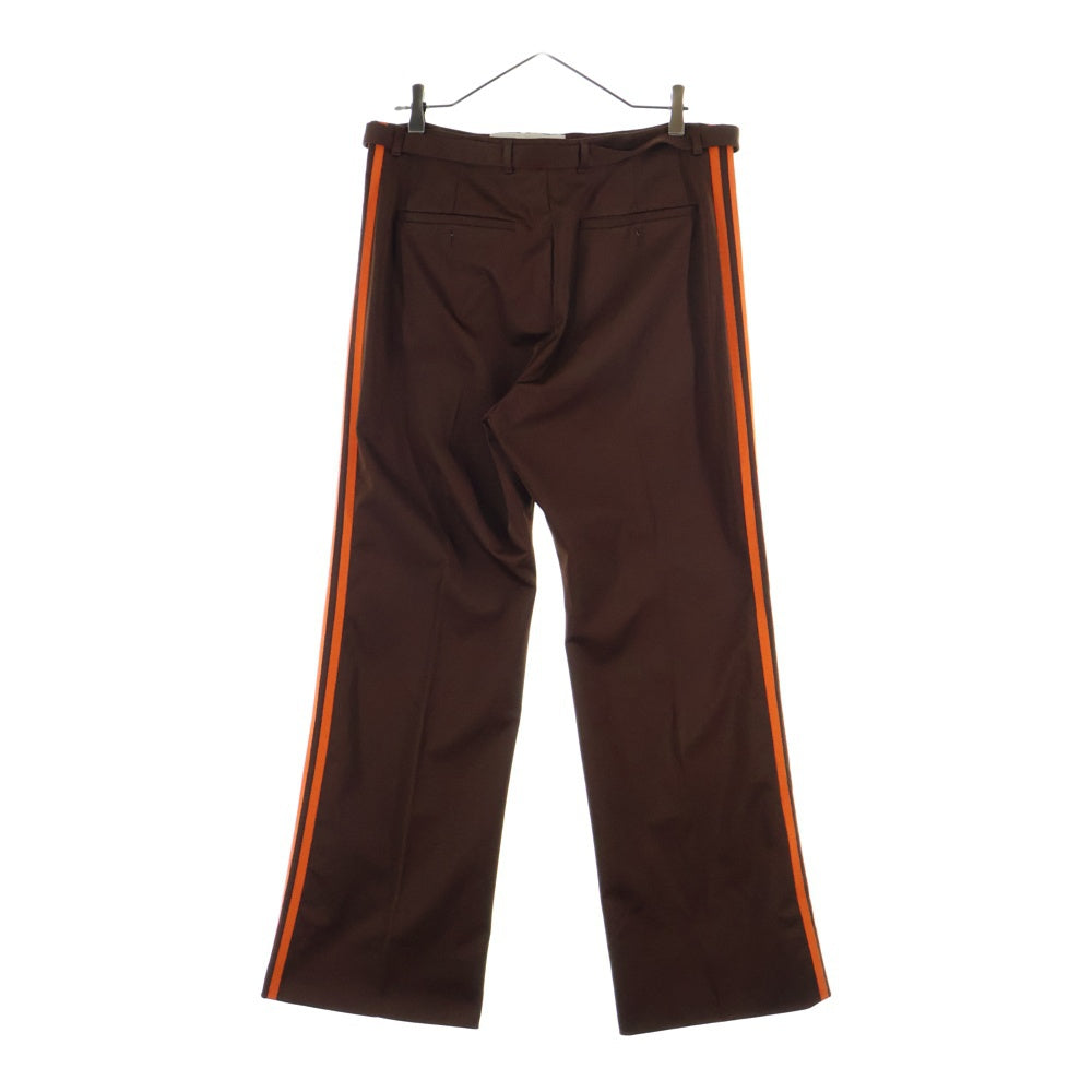 GUCCI(グッチ) ×adidas Jersey Trousers ジャージー トラウザー ベルト付き サイドライン トラックパンツ ブラウン 689348 ZAJPV