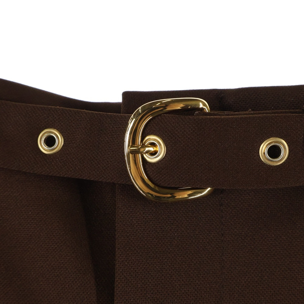 GUCCI(グッチ) ×adidas Jersey Trousers ジャージー トラウザー ベルト付き サイドライン トラックパンツ ブラウン 689348 ZAJPV