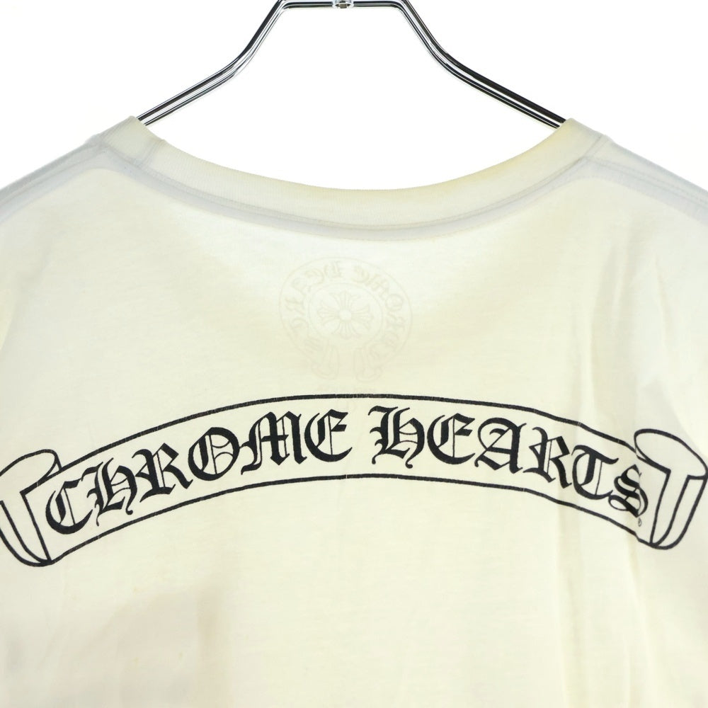 CHROME HEARTS(クロムハーツ) MLT COL CEM CRS TEE マルチカラーセメタリークロス クルーネック半袖Tシャツ カットソー ホワイト