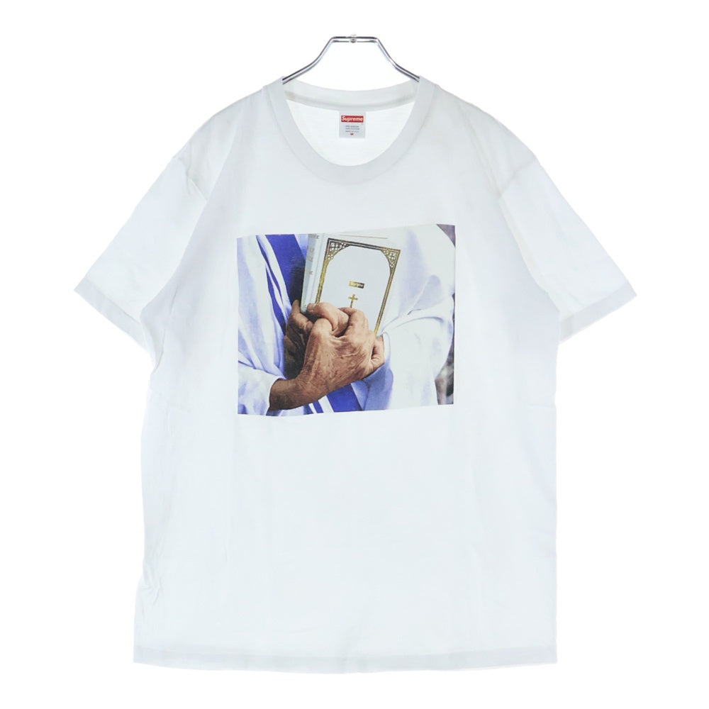 SUPREME(シュプリーム) 19AW Bible Tee バイブル 聖書 フォトプリント クルーネック半袖Tシャツ カットソー ホワイト