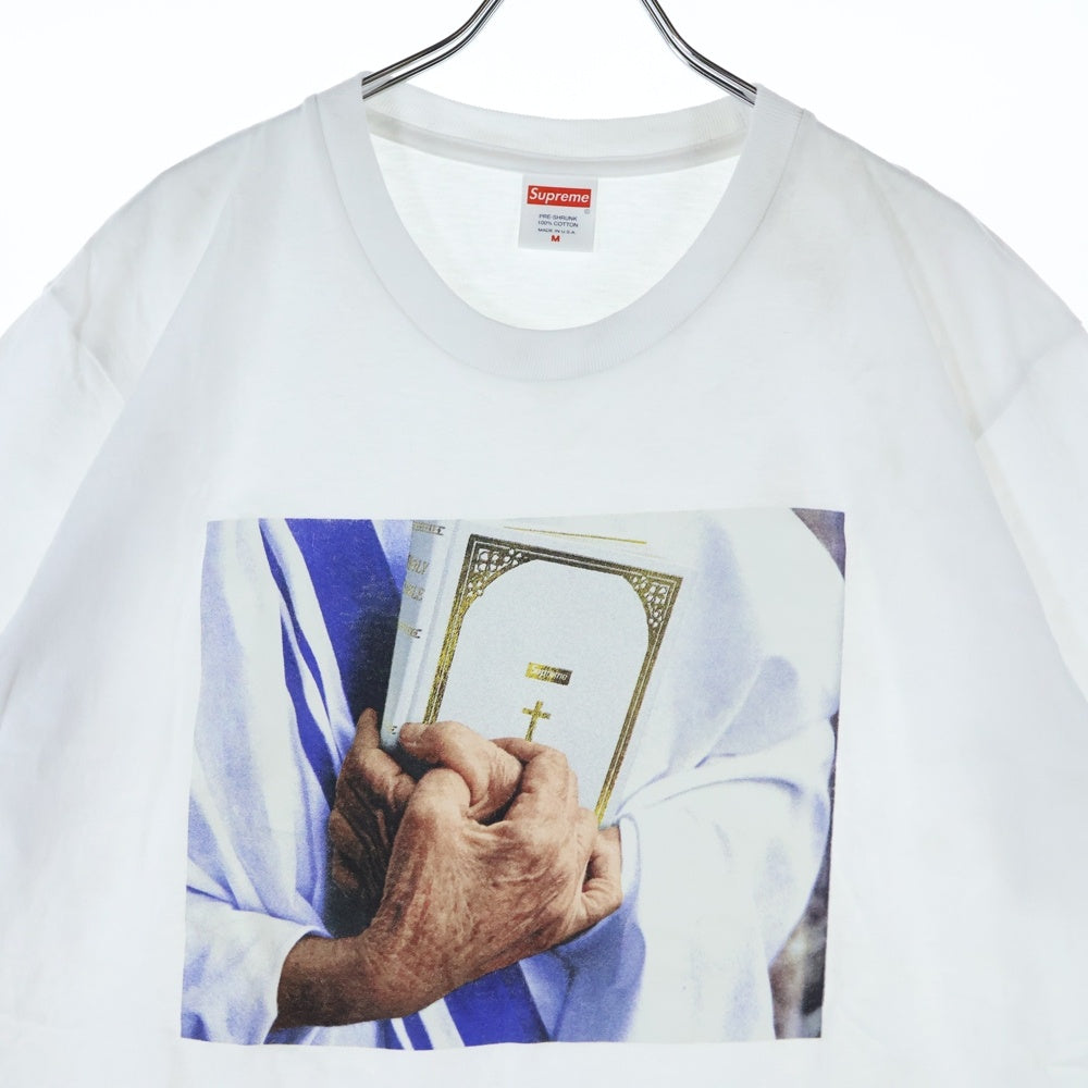 SUPREME(シュプリーム) 19AW Bible Tee バイブル 聖書 フォトプリント クルーネック半袖Tシャツ カットソー ホワイト