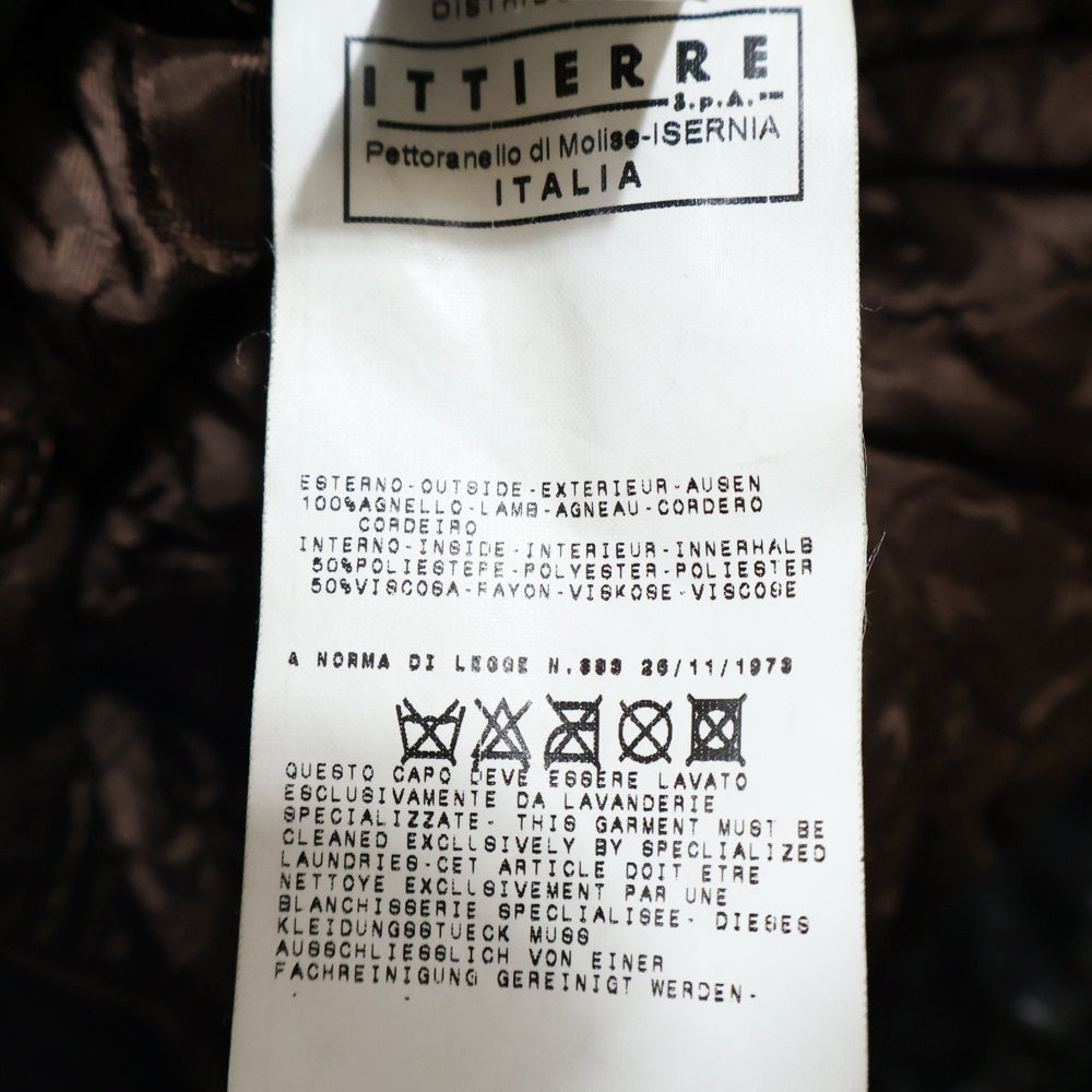 D&G(ディーアンドジー) レザーパッチ ウエストベルト ダブルライダースジャケット ブラック