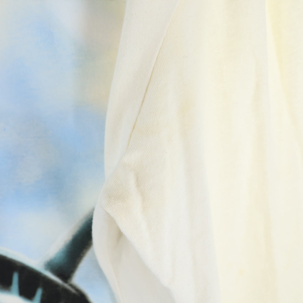 OFF-WHITE(オフホワイト) 18AW LIBERTY L/S TEE 自由の女神 プリント クルーネック長袖Tシャツ カットソー ホワイト