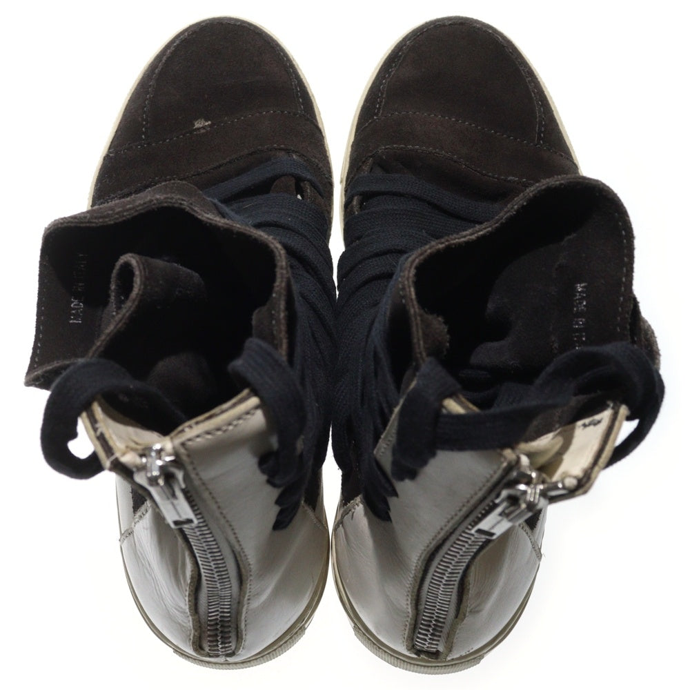 KRIS VAN ASSCHE(クリス ヴァン アッシュ) MULTIRACE SNEAKERS マルチレース スエード ハイカットスニーカー ブラック