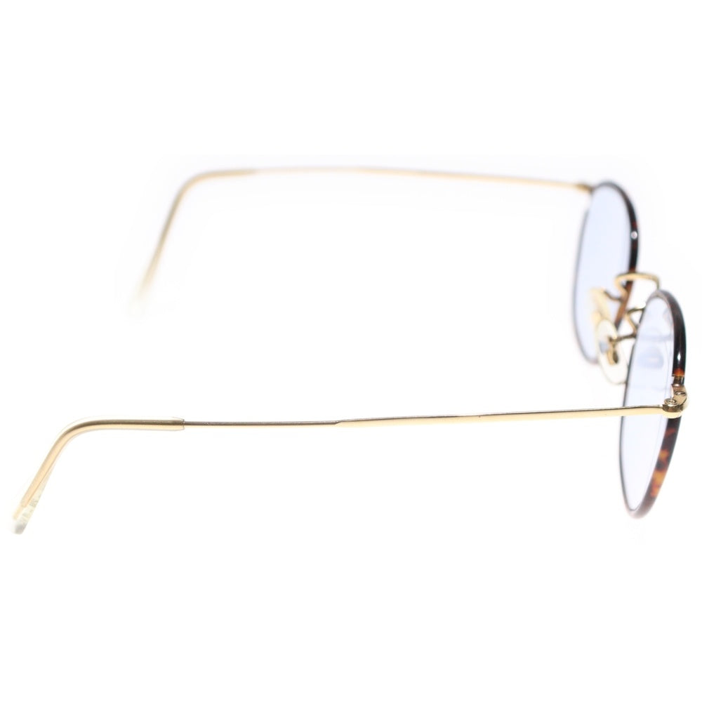 HILTON CLASSIC(ヒルトンクラシック) 70S VINTAGE 3 QUADRA 14KT RG ヴィンテージ イングランド製 クアドラ オーバル ラウンド 眼鏡 メガネ アイウェア ゴールド/ブラウン