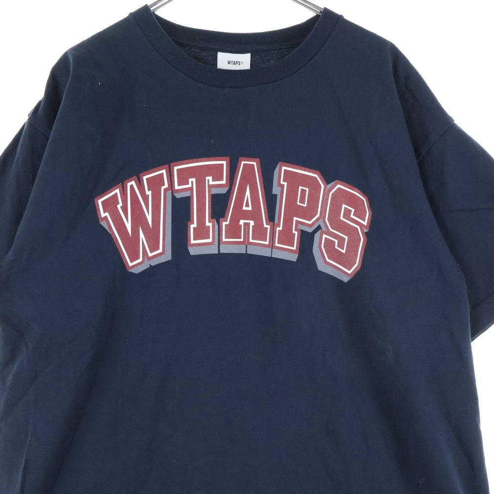 WTAPS(ダブルタップス) 25SS HG SS COTTON フロントロゴプリント クルーネック半袖Tシャツ カットソー ブラック